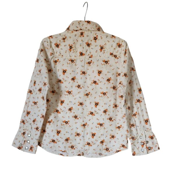 GAP Kids Unisex Floral Button Down Top - Size Small - Picture 3 of 6